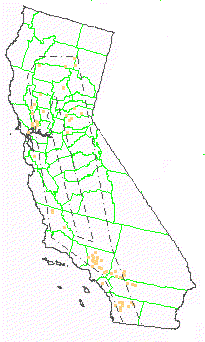 Map of California chaparral communities.