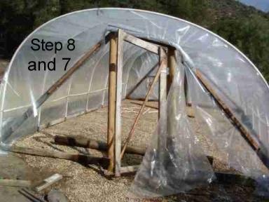 build the two end walls with doors and slide the plastic over your rib cage
