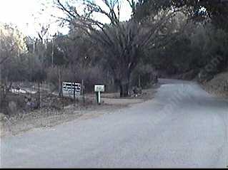 Entrance heading east on Las Pilitas Road