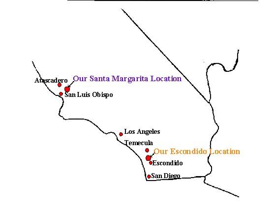 General location of the two Las Pilitas sites